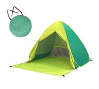 Gettimore Up - Tienda de campaña de playa para 2 adultos o 3, refugio solar automático con UV para protección y ventilación, toldo de camping ligero con bolsa de transporte (verde)