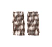 Gettimore Valla telescópica de madera de 40 x 20 cm, paquete de 2, valla límite de jardín para patio al aire libre, patio y cama de flores, decoración rústica para recinto de plantas