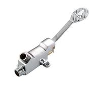 Gettimore Válvula de grifo con interruptor de control de pedal de piso, agua fría individual, cobre + acero inoxidable 304, entrada y salida de 1/2 pulgada, para baños públicos en hospitales, escuelas