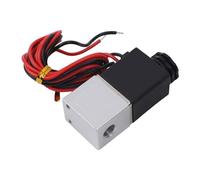 Gettimore Válvula solenoide de 24 V CC de 1/8 pulgadas, puerto hembra, cuerpo de aluminio normalmente cerrado, tubo de latón, émbolo de acero inoxidable