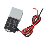 Gettimore Válvula solenoide eléctrica de 1/20.3 cm DC 12V cuerpo de latón normalmente cerrado para aire, agua y aceite