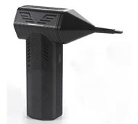 Gettimore Ventilador de mano 130000 RPM motor sin escobillas, soplador turbo de 52 m/s para eliminación de nieve, limpieza de polvo con 4 boquillas, plumero de aire portátil recargable, color negro