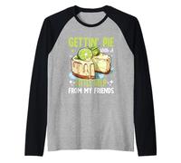Gettin' Pie con un Poco de Ayuda de My Friends Key Lime Pie Camiseta Manga Raglan