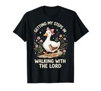 Getting My Steps In Walking with The Lord Camiseta