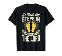 Getting My Steps In Walking with The Lord Camiseta