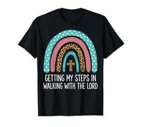 Getting My Steps In Walking with The Lord Camiseta