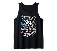Getting My Steps In Walking with The Lord Camiseta sin Mangas