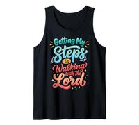 Getting My Steps In Walking with The Lord Camiseta sin Mangas