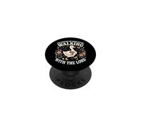 Getting My Steps In Walking with The Lord PopSockets PopGrip Adhesivo