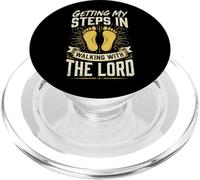 Getting My Steps In Walking with The Lord PopSockets PopGrip para MagSafe
