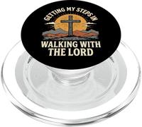 Getting My Steps In Walking with The Lord PopSockets PopGrip para MagSafe