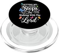 Getting My Steps In Walking with The Lord PopSockets PopGrip para MagSafe