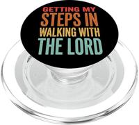 Getting My Steps In Walking with The Lord PopSockets PopGrip para MagSafe