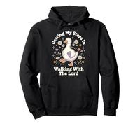 Getting My Steps In Walking with The Lord Sudadera con Capucha
