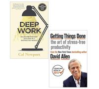 Getting Things Done By David Allen & Deep Work By Cal Newport 2 Books Collection Set