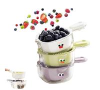 Gettoreach Draining Basket, Kitchen Dual-Layer Draining Basket with Handle, 2 in 1 Multi-function Drain Basket, with Handle And Strainer, For Washing Various Fruits Vegetables (3Pcs Mix)