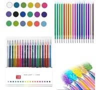 Gettoreach Glitter Gel Pen Set, Gettoreach Pens, Gel Marker Set Colored Pen For Drawing, Doodling, Crafts And Taking Note (18pcs,Pull off cap)