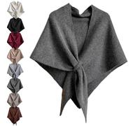 Gettoreach Women's Solid Color Scarf, Casual Soft Comfortable Shawl for Daily Wear (Dark Grey)