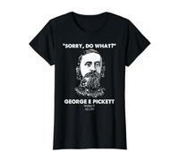 Gettysburg Pickett Historia Humor Julio 3 1863 Cita de Batalla Camiseta gráfica económica, Mujer, Negro, L