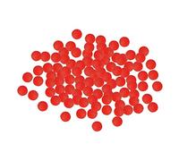 getuse 100 piezas de indicador de pesca de bolas de flotabilidad de espuma indicador de golpe de color brillante, accesorios de pesca al aire libre, cuentas de pesca al aire libre, rojo 6.0 mm