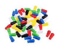 getuse 60 clavijas de plástico de colores mixtos de 23 mm para reemplazo de juego de damas chinas tradicionales de madera