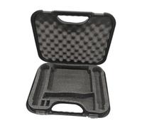 getuse Funda de transporte para micrófono con forro de esponja, resistente a los impactos, caja de almacenamiento portátil para estudio, canto en vivo, 36,5 x 29,5 cm