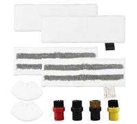 Getyjoe Juego de 10 Microfibra Limpiador de Vapor paño de Limpieza de Reemplazo Fregona Compatibles con Limpiadores de Vapor Kärcher Easyfix SC1/SC2/SC3/SC4/SC5/SV7