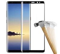 getyourcase Samsung Galaxy Note 8 Tanque Cristal Full Screen 3D Protector de Pantalla Vidrio Templado 9H Completo Protección Full Cover Pantalla Negro Negro