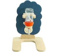 Getzoo Classic - Bebedero de madera con diseño de nube y botella de agua (75 ml)