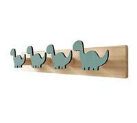 geugecy Madera Infantil, Pared Madera Con 4 Ganchos, Colgador Pared Animal, Gancho Abrigo Pared Para Habitaciones Infantiles, Percha Pared Decorativa 40x7cm