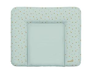 Geuther 5835 Cambiador Lena | Ajuste: 85 x 75 cm | Cambiador adecuado para el estante cambiador Clarissa y otros cambiadores | borde elevado y protección de la cabeza | Noche estrellada verde