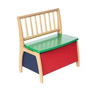 Geuther Bambino Chest Bench | Banco con espacio de almacenamiento | Arcón de madera maciza | Colores adecuados para niños | Accesorio ideal para la guardería hasta los 6 años | Colorido