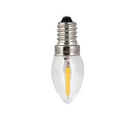 GEUXE 10 Uds Mini Retro C7 E14 2W Bombilla LED Vela lámpara de filamento de luz reemplazar 20W lámpara halógena Luces Blanco cálido 2300K