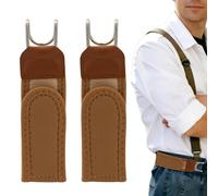 GEVECORI Cinturones Elásticos Invisibles Sin Hebilla Para Hombre y Mujer, Gancho de Metal Táctico Ajustable Con Cierre de, Cinturón Sin Hebilla Para Trabajo, Ocio, Negocios (2 Bruin)