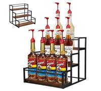 Gevvnss Estante de almacenamiento de 3 niveles para aderezo de vino de jarabe