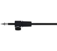 GEWA 413910 Pincho para violonchelo, pincho para violonchelo, cono 24,0/26,3 mm, varilla de fibra de carbono Ø 10 mm, longitud 60 cm, ultraligero, punta cromada intercambiable