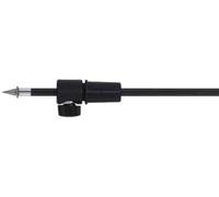 GEWA 414707 Púa para contrabajo, púa para contrabajo, cono 31,5/34,5 mm, varilla de fibra de carbono Ø 12 mm, ultraligera, longitud 40 cm, punta cromada