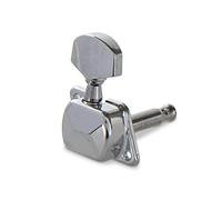 Gewa 545505 Clavijero Guitarra Acústica de 6 Cuerdas Juego, Clavijas Individuales Cerradas, Cromadas