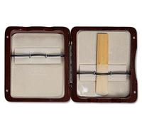 GEWA 751005 - Estuche de madera para 6 lengüetas de clarinete, color marrón rojo