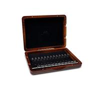 GEWA 751046 - Estuche cañas oboe, 12 cañas lacado marrón rojo