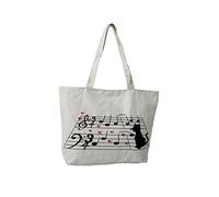 GEWA 975007 - Bolsa notas con gato, 30 x 22 cm, color blanco