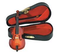 GEWA 980620 - Instrumentos en miniatura, contrabajo con arco y estuche, 11 cm