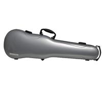GEWA AIR 1.7 Estuche violín con forma plateado metálico brillante, Made in Germany, con asa lateral