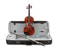 GEWA Conjunto de violín Allegro VL 1 - 3/4 listo para tocar, arce europeo macizo y abeto europeo, barnizado a mano, arco de Carbon, cuerdas Larsen Aurora, estuche rígido para violín