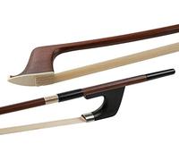 GEWA Arco de bajo Massaranduba para estudiantes, barra angular, buena calidad, con sello "Jaeger", modelo alemán, para contrabajo 1/16, fabricado en Alemania