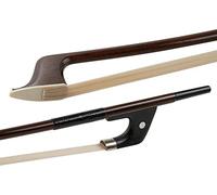 GEWA Arco de bajo Massaranduba para estudiantes, barra redonda, mejor calidad, con sello "Jaeger", modelo alemán para contrabajo 1/2, fabricado en Alemania