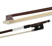 GEWA Arco de viola Carbon Student 4/4 - Aspecto de madera Marrón oscuro - Nuez de ébano - Crin natural