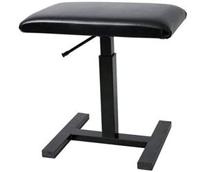 GEWA Banco de Piano Deluxe Auto Lift, negro, tapizado de cuero sintético, estructura de metal estable