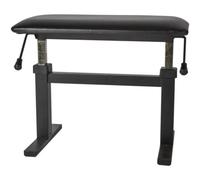 GEWA Banco para Piano Deluxe Auto Lift XL (armazón de Metal, 40-140 kg, Asiento de 64x33 cm, Muelle a presión de Gas, Altura de 42 a 56 cm), Negro Brillo Intenso