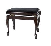 GEWA Banco de Piano Deluxe Classic, Negro Brillante